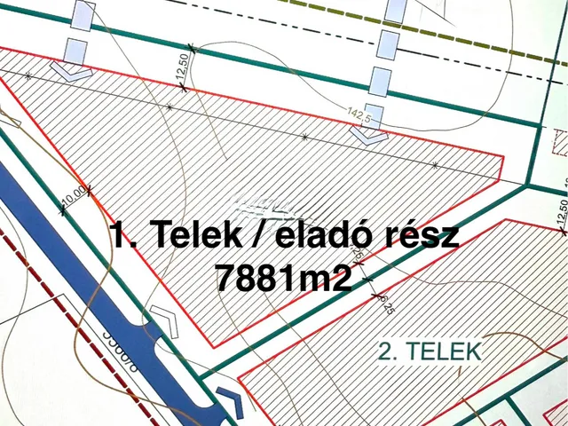Eladó telek Fót 7881 nm
