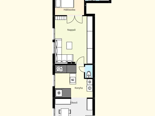 Kiadó lakás Győr, Nádorváros 58 nm