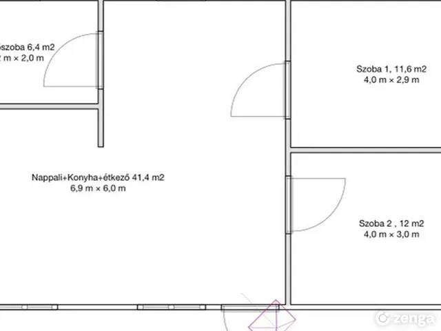 Eladó ház Szentlőrinckáta 68 nm