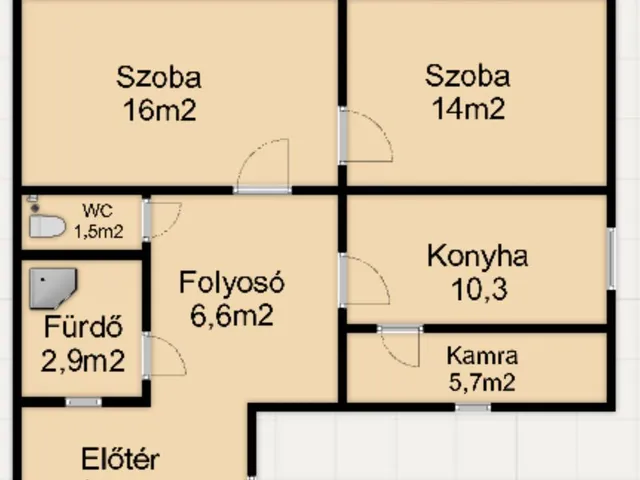 Eladó ház Szeged, Kecskés István-telep 65 nm