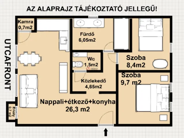 Eladó lakás Mórahalom, Kölcsey utca 57 nm