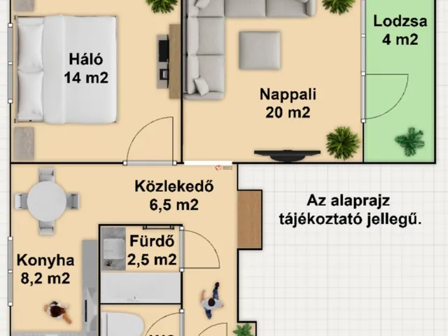 Kiadó lakás Szeged, Tarján, Zöldfa utca 54 nm