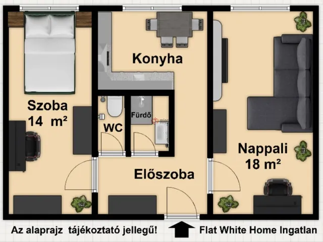 Kiadó lakás Szeged, Tarján 48 nm