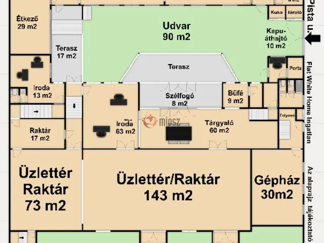 Eladó kereskedelmi és ipari ingatlan Szeged, Felsőváros 1111 nm