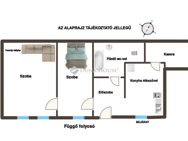 Eladó lakás Budapest VI. kerület 56 nm