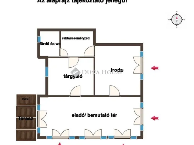 Kiadó kereskedelmi és ipari ingatlan Dunakeszi 75 nm