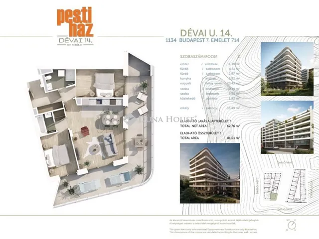 Eladó lakás Budapest XIII. kerület 81 nm