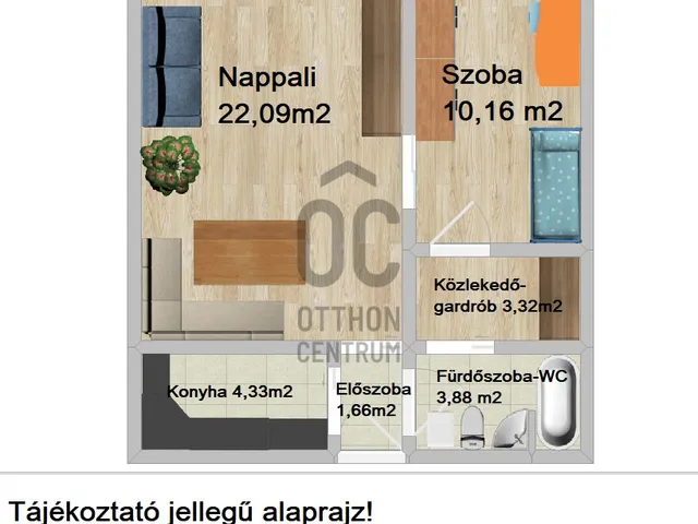 Eladó lakás Budapest XIV. kerület, Rákosfalva 46 nm