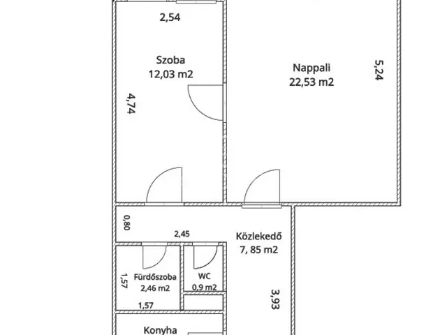 Eladó lakás Budapest X. kerület, Újhegy 49 nm