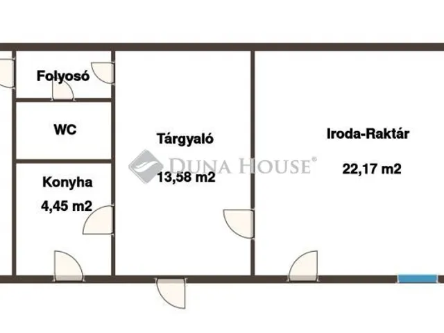 Kiadó kereskedelmi és ipari ingatlan Kecskemét 82 nm