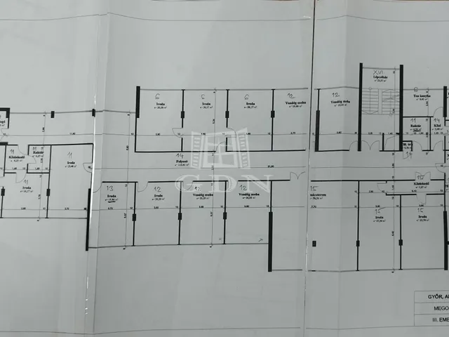 Kiadó kereskedelmi és ipari ingatlan Győr, Belváros 24 nm