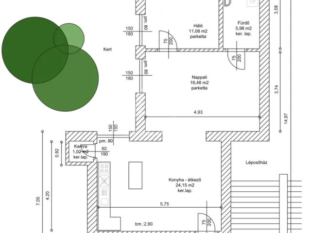 Eladó lakás Budapest XIV. kerület, Nagyzugló 64 nm