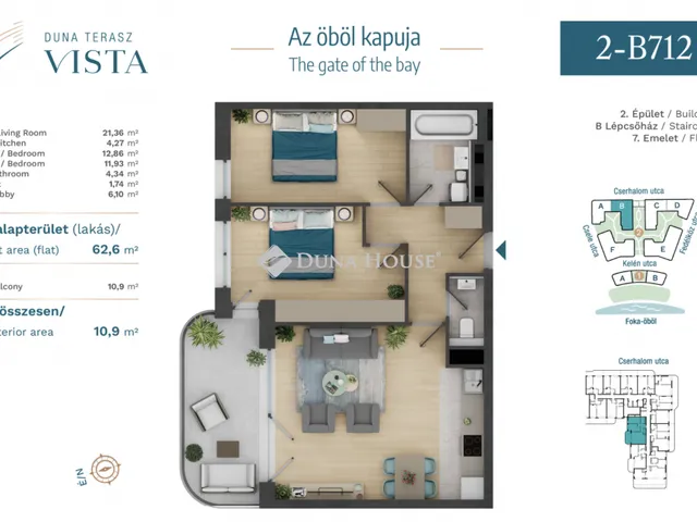 Eladó lakás Budapest XIII. kerület, Cserhalom utca 62 nm