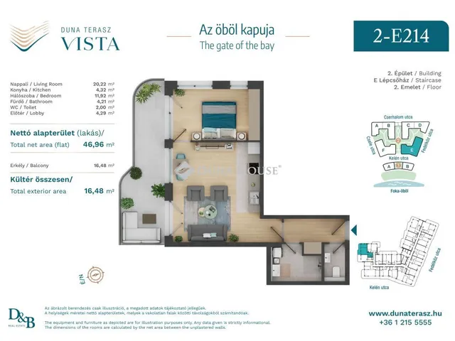 Eladó lakás Budapest XIII. kerület, Cserhalom utca 47 nm