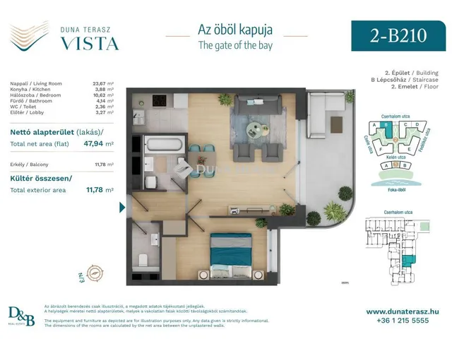 Eladó lakás Budapest XIII. kerület, Cserhalom utca 48 nm