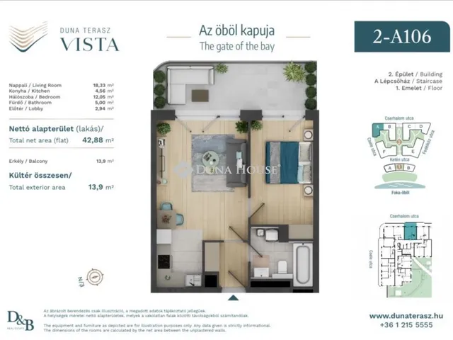 Eladó lakás Budapest XIII. kerület, Cserhalom utca 42 nm
