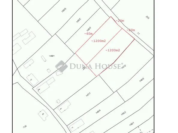 Eladó telek Győrság 4899 nm