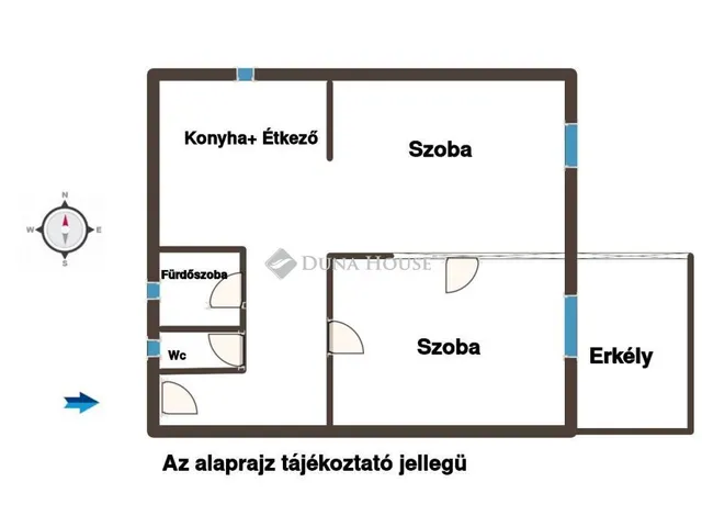Eladó lakás Komárom 53 nm