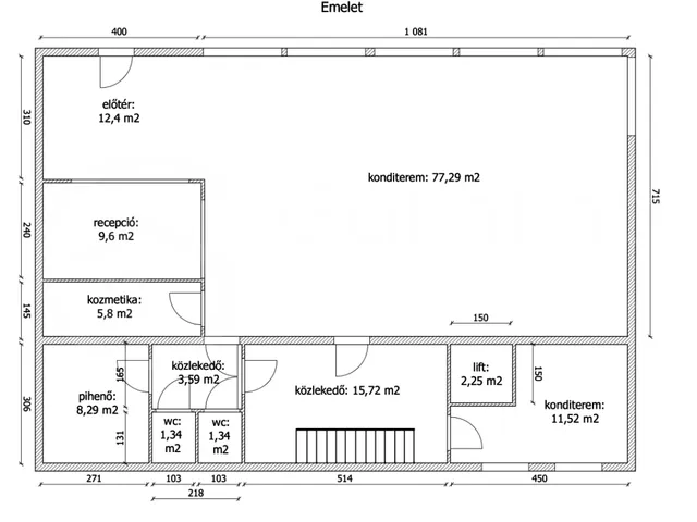 Eladó kereskedelmi és ipari ingatlan Miskolc 296 nm