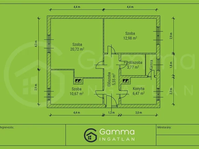 Eladó lakás Miskolc, Győri kapu 63 nm