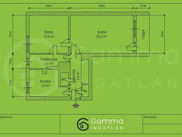 Eladó lakás Miskolc, Győri kapu 54 nm