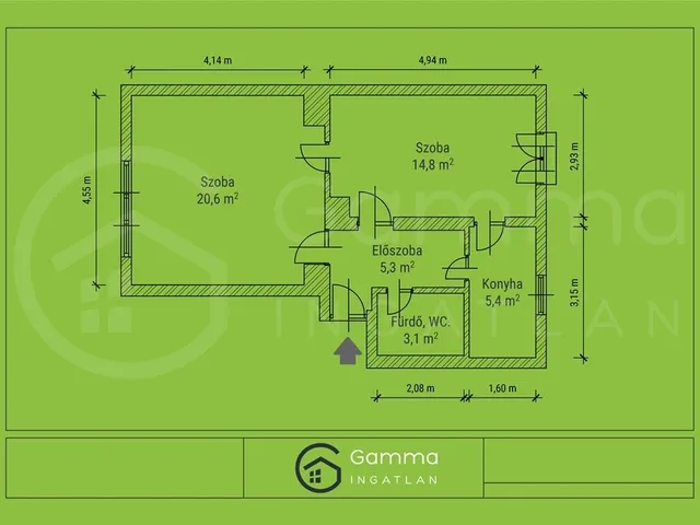 Eladó lakás Miskolc 47 nm