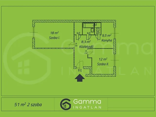 Eladó lakás Miskolc, Győri kapu 51 nm