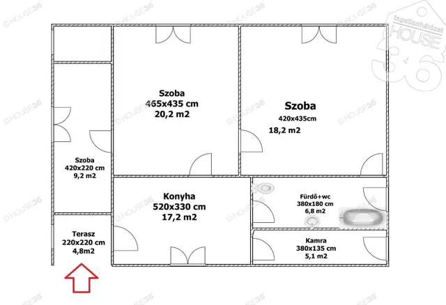 Eladó ház Izsák 110 nm