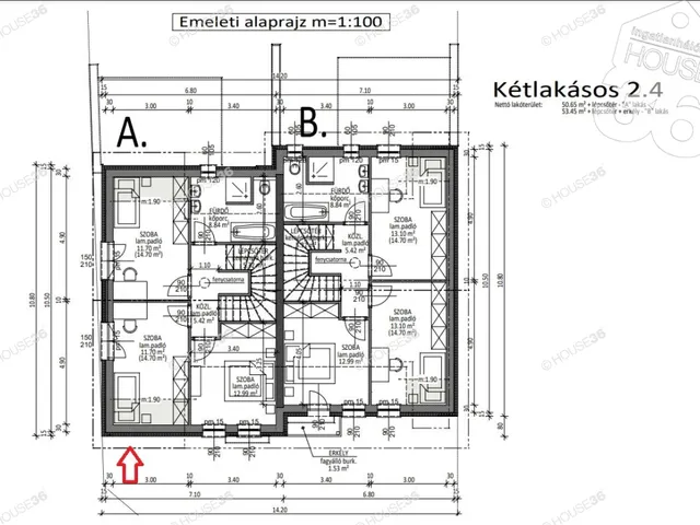 Eladó ház Kecskemét, Hollandfalu 120 nm