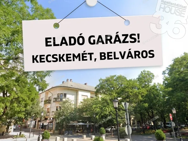 Eladó garázs Kecskemét 19 nm