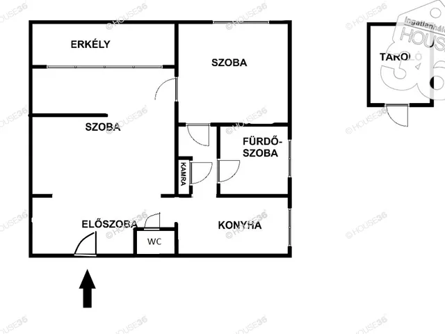 Eladó lakás Kecskemét, Hunyadiváros 55 nm