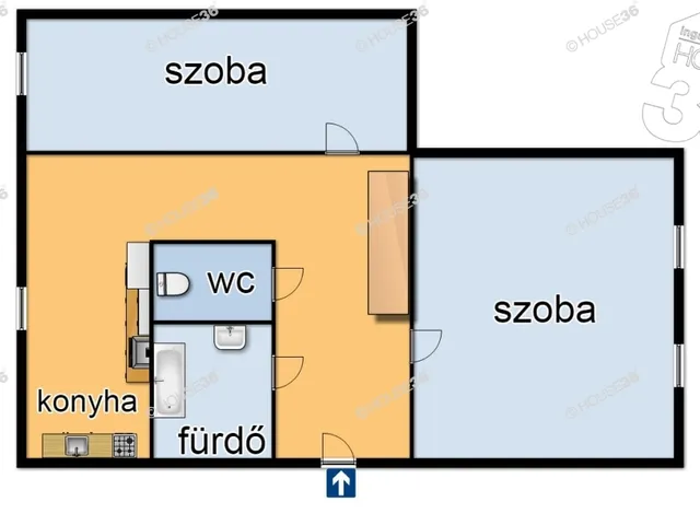 Eladó lakás Kecskemét, Belváros 54 nm