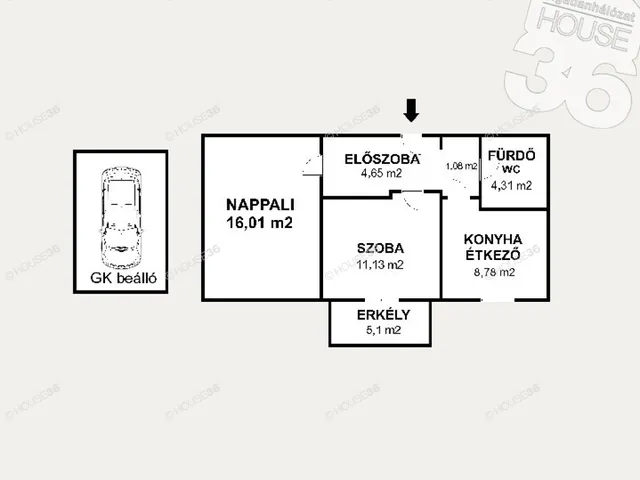 Eladó lakás Kecskemét 46 nm
