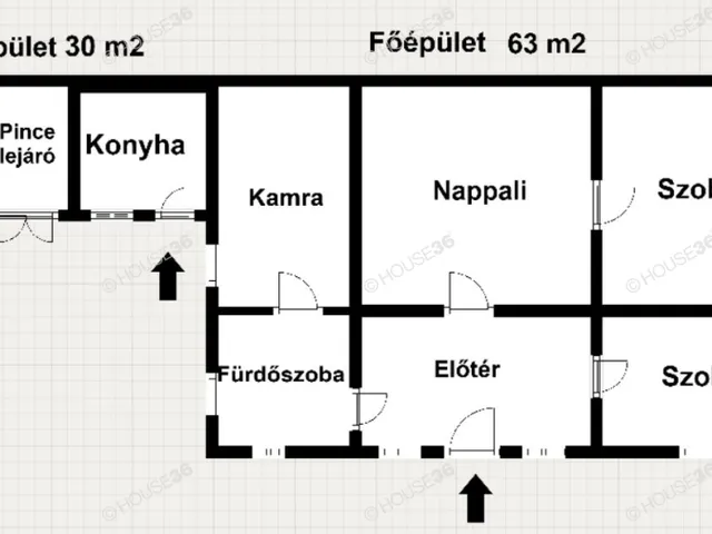 Eladó ház Tiszaalpár 63 nm