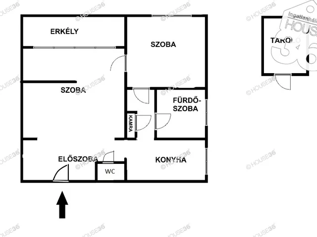 Eladó lakás Kecskemét, Hunyadiváros 53 nm