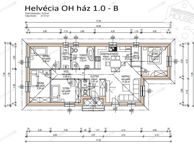 Eladó ház Kecskemét 90 nm