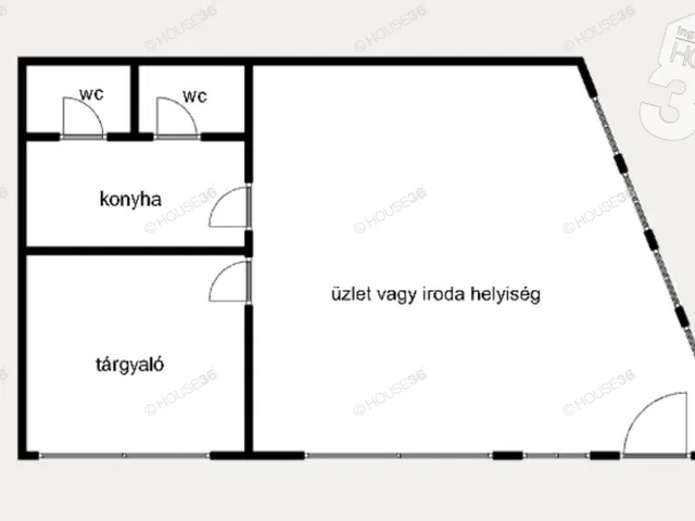 Kiadó kereskedelmi és ipari ingatlan Kecskemét 105 nm