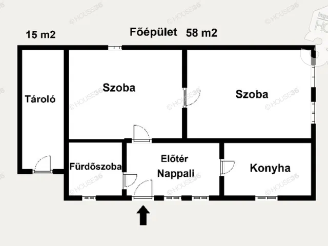Eladó ház Tiszaalpár 58 nm