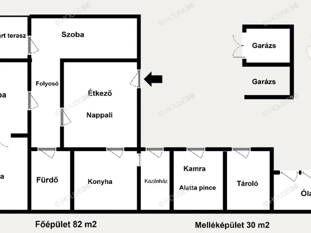 Eladó ház Kunadacs 82 nm