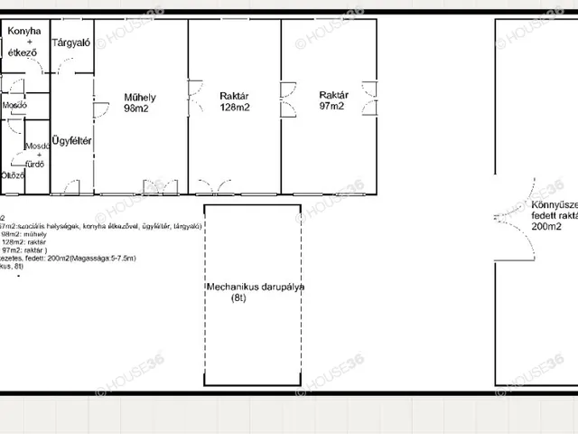 Eladó kereskedelmi és ipari ingatlan Kecskemét, Rendőrfalu 590 nm