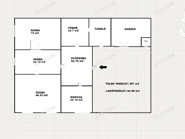 Eladó ház Tiszakécske 80 nm