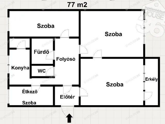 Eladó lakás Kecskemét 77 nm