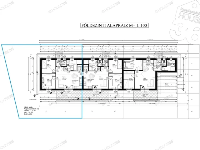 Eladó ház Kecskemét 57 nm