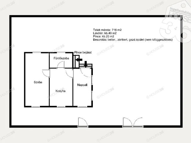 Eladó ház Kecskemét, Rendőrfalu 40 nm