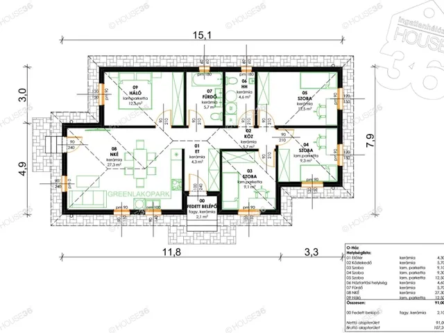 Eladó ház Kecskemét 92 nm