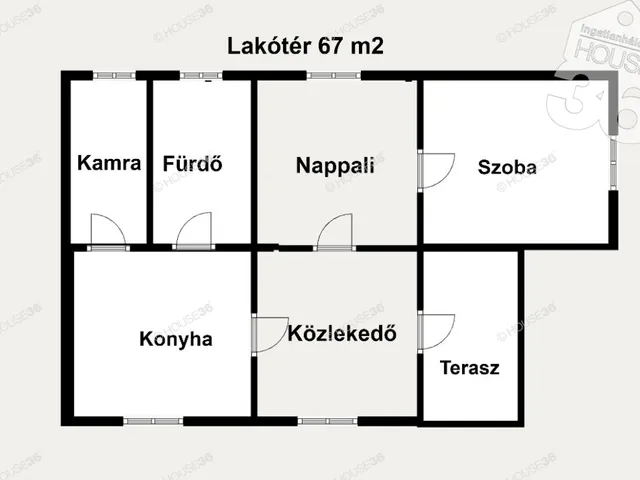 Eladó ház Tiszaalpár 67 nm