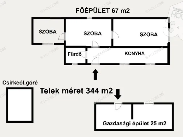 Eladó ház Tiszaalpár 67 nm