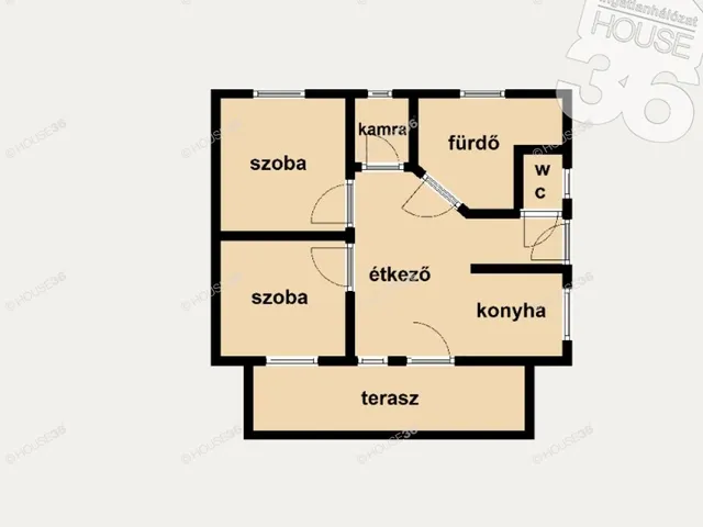 Eladó ház Kecskemét, Máriahegy 63 nm