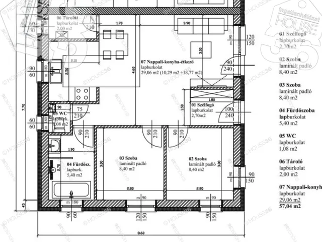 Eladó ház Kecskemét, Felsőszéktó 56 nm