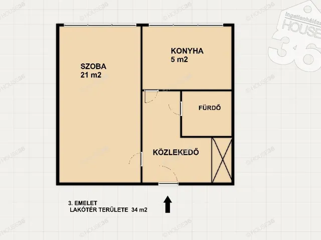 Eladó lakás Kecskemét 34 nm